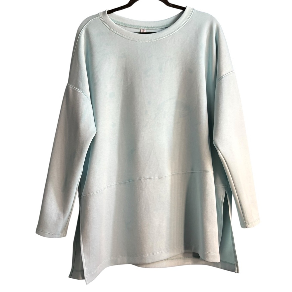 Dear Scarlett Light Blue Sweatshirt size 1X - Picture 2 of 6